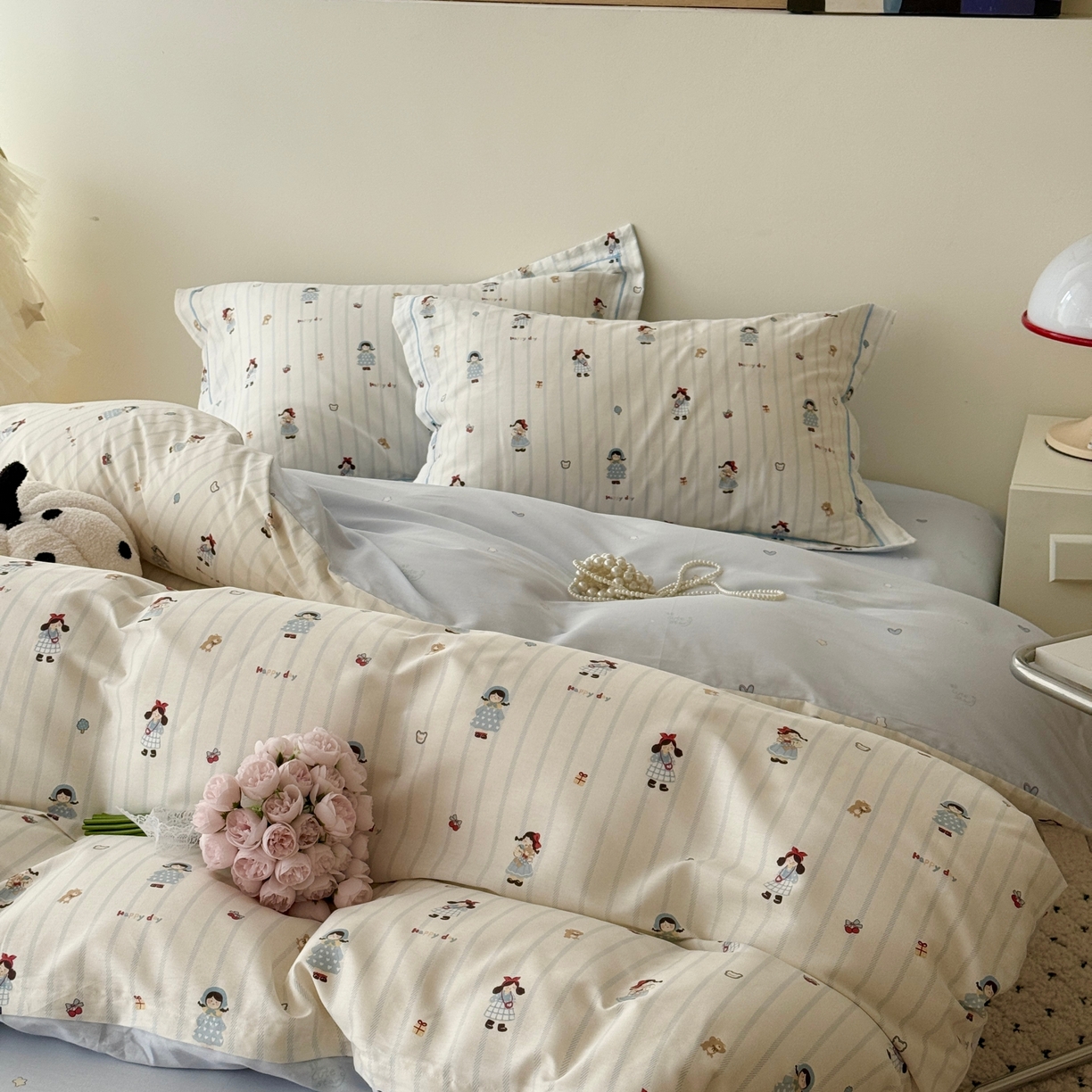 91家纺网 家纺一手货源 找家纺 于果 2026款全棉纯棉13370四件套-第一批 少女日记