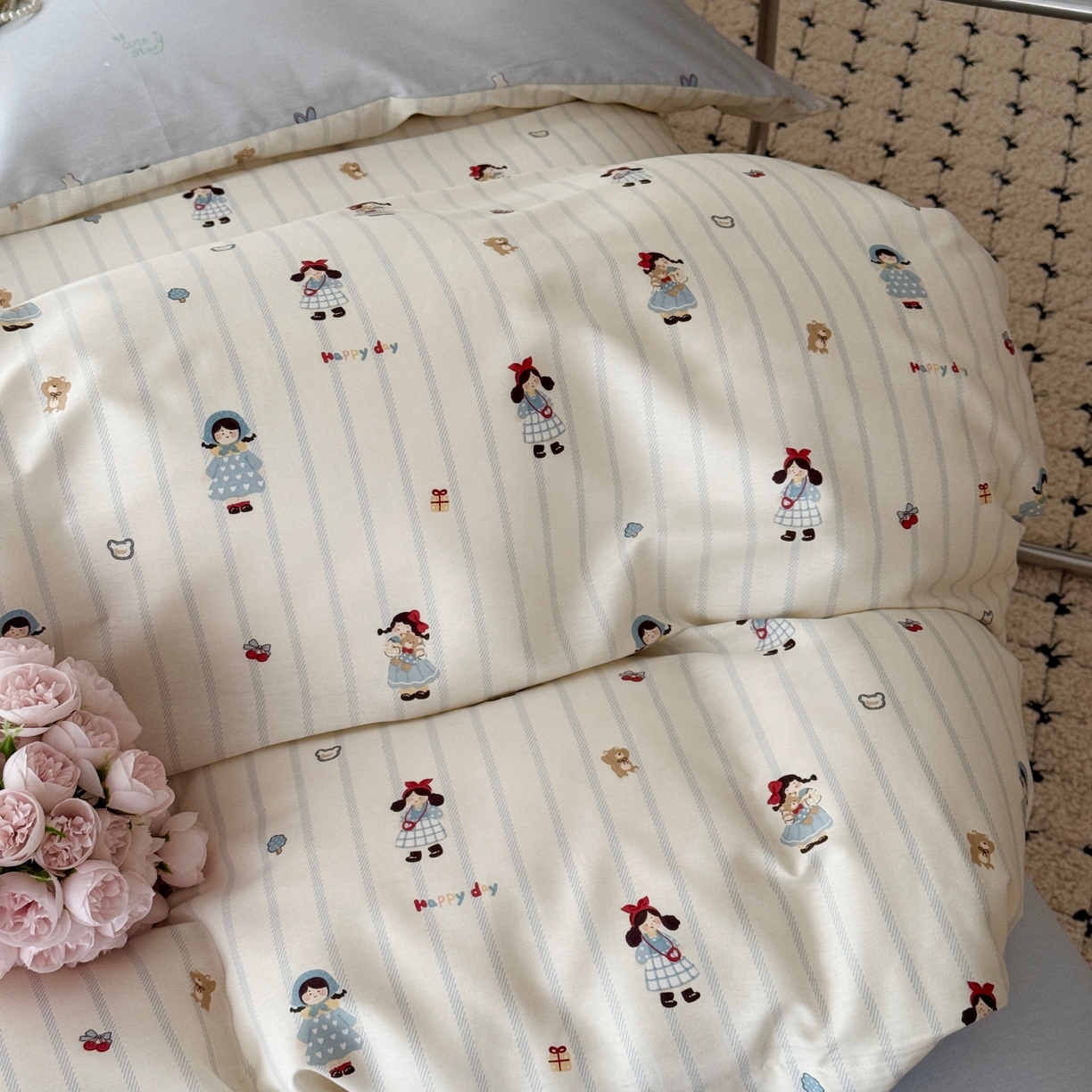 91家纺网 家纺一手货源 找家纺 于果 2026款全棉纯棉13370四件套-第一批 少女日记