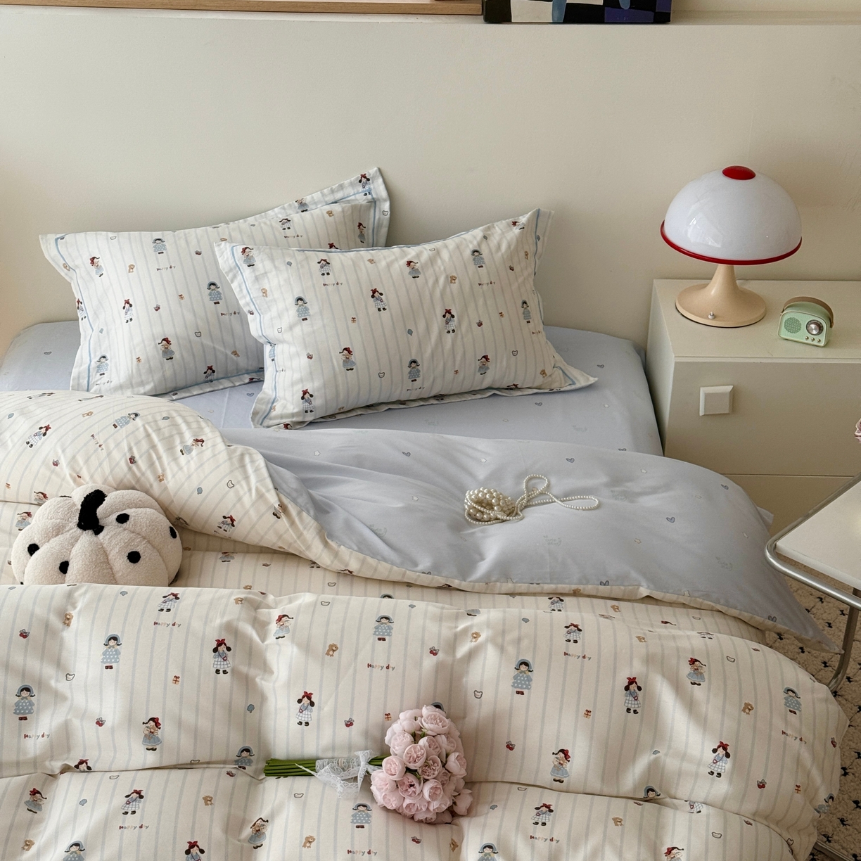 91家纺网 家纺一手货源 找家纺 于果 2026款全棉纯棉13370四件套-第一批 少女日记