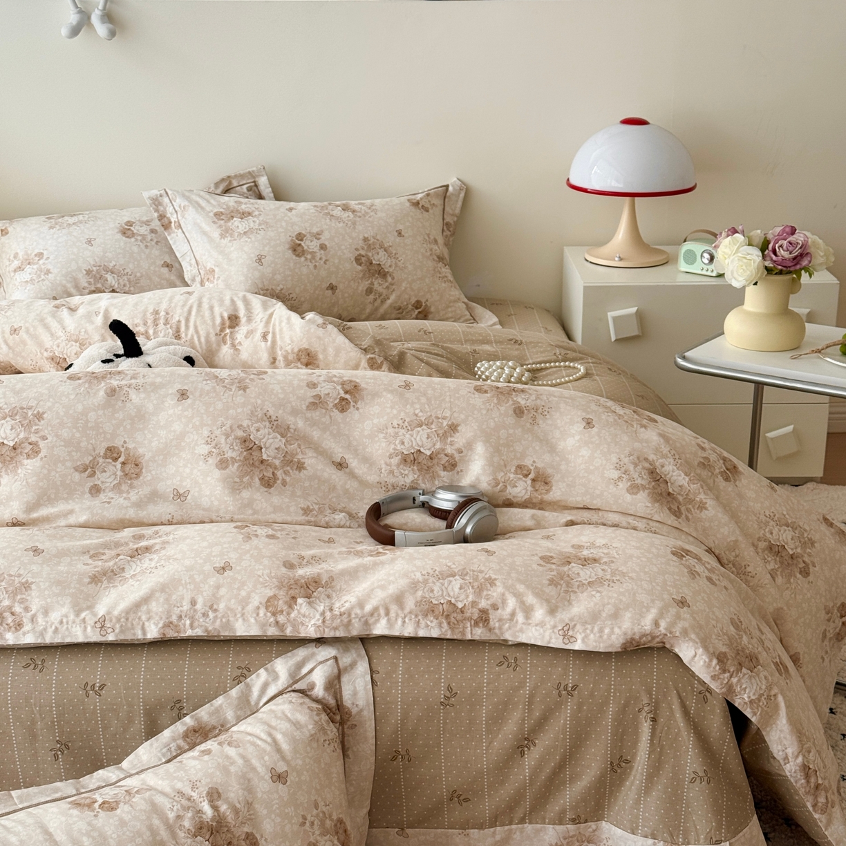 91家纺网 家纺一手货源 找家纺 于果 2026款全棉纯棉13370四件套-第一批 藤玲花