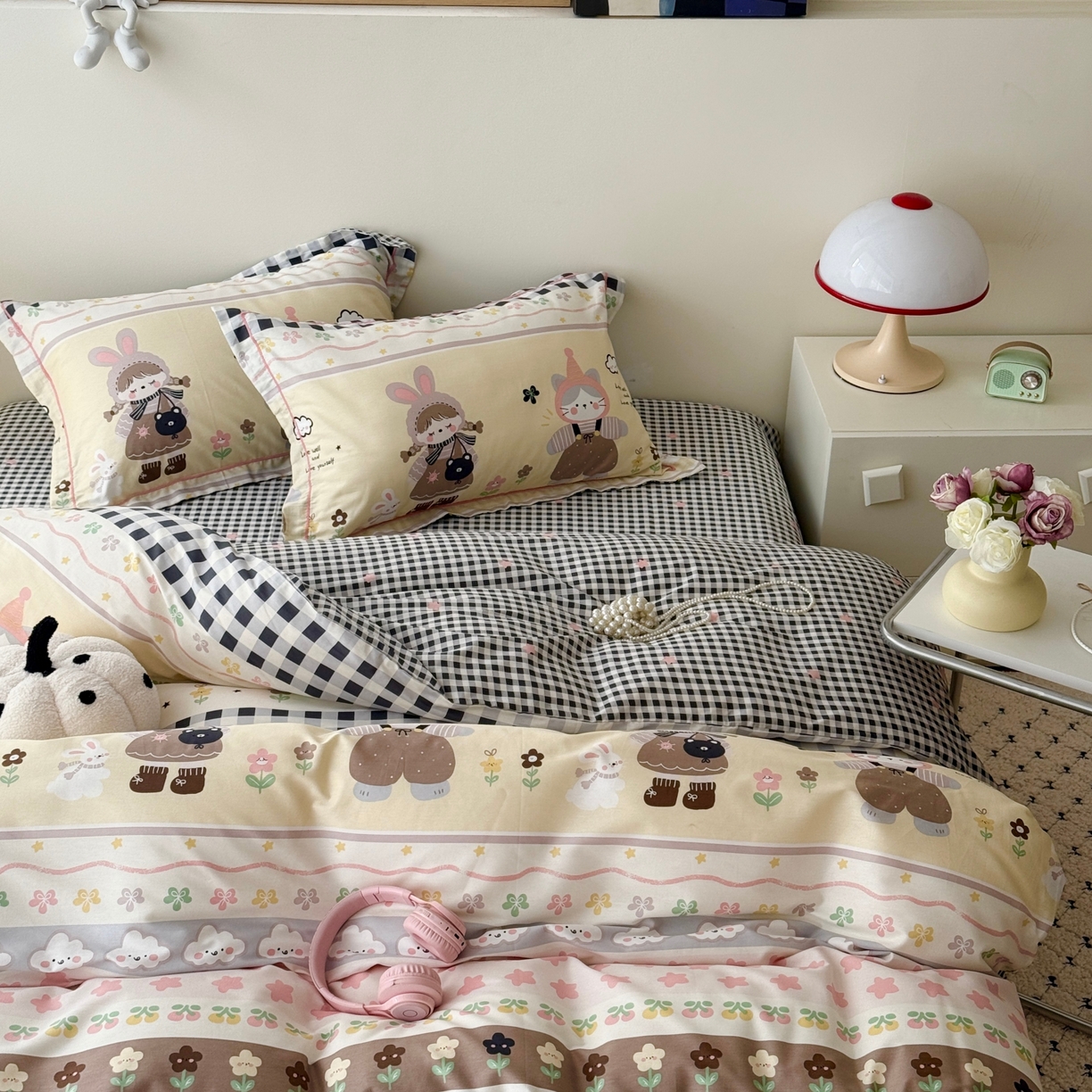 91家纺网 家纺一手货源 找家纺 于果 2026款全棉纯棉13370四件套-第一批 甜美日记