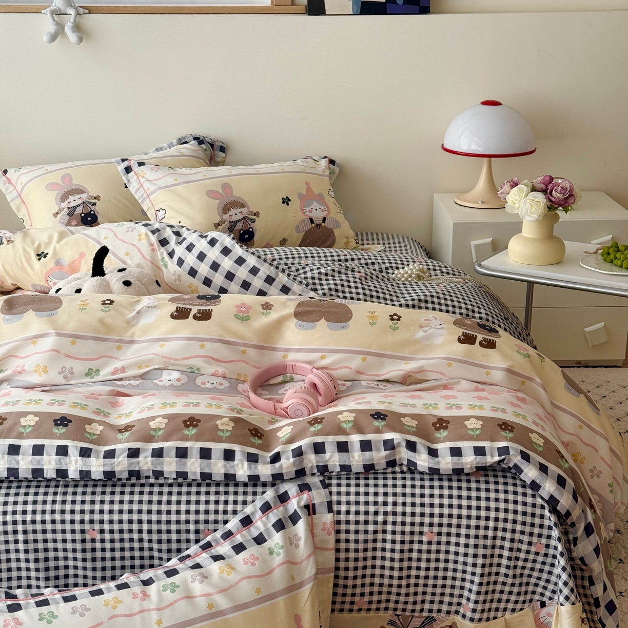 91家纺网 家纺一手货源 找家纺 于果 2026款全棉纯棉13370四件套-第一批 甜美日记