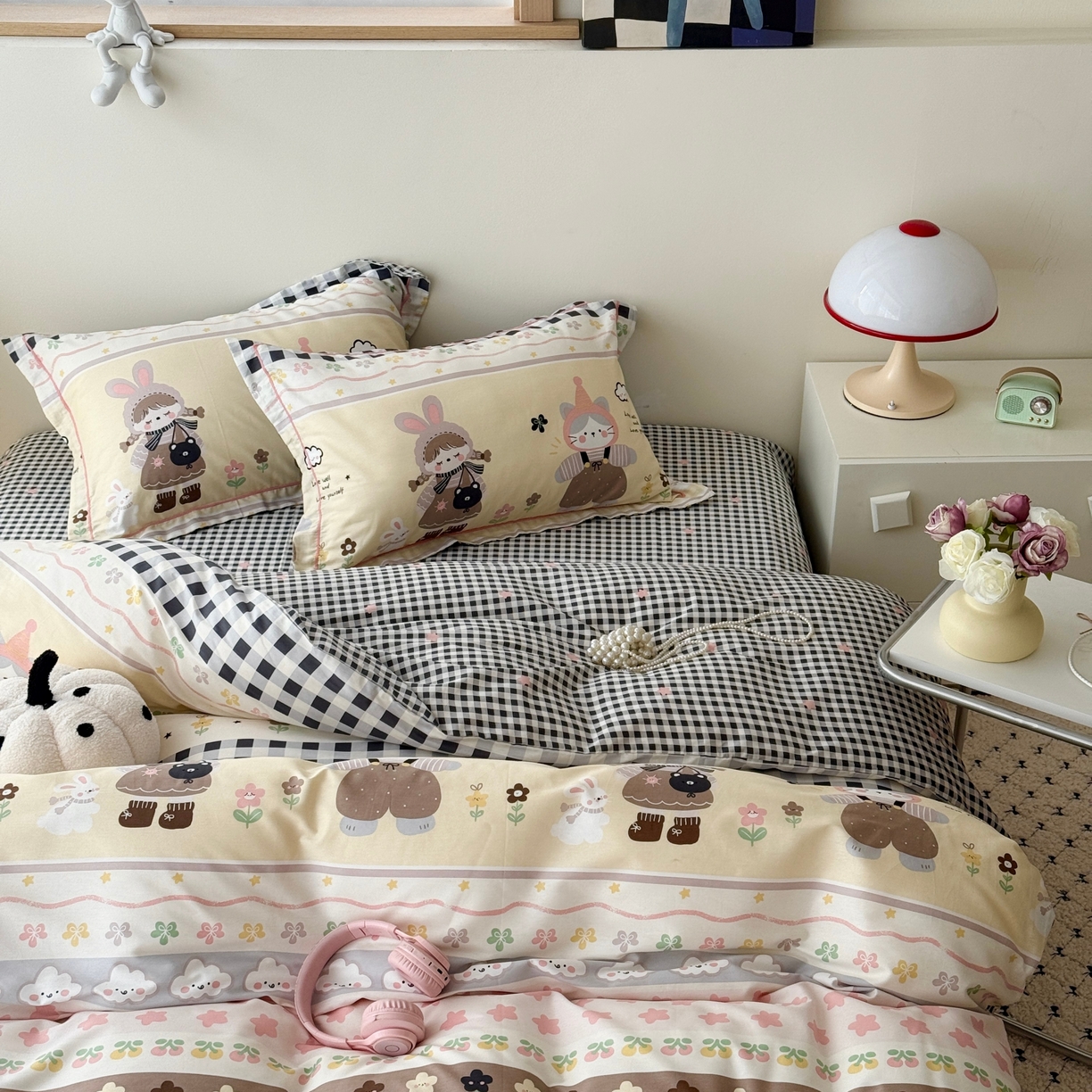 91家纺网 家纺一手货源 找家纺 于果 2026款全棉纯棉13370四件套-第一批 甜美日记