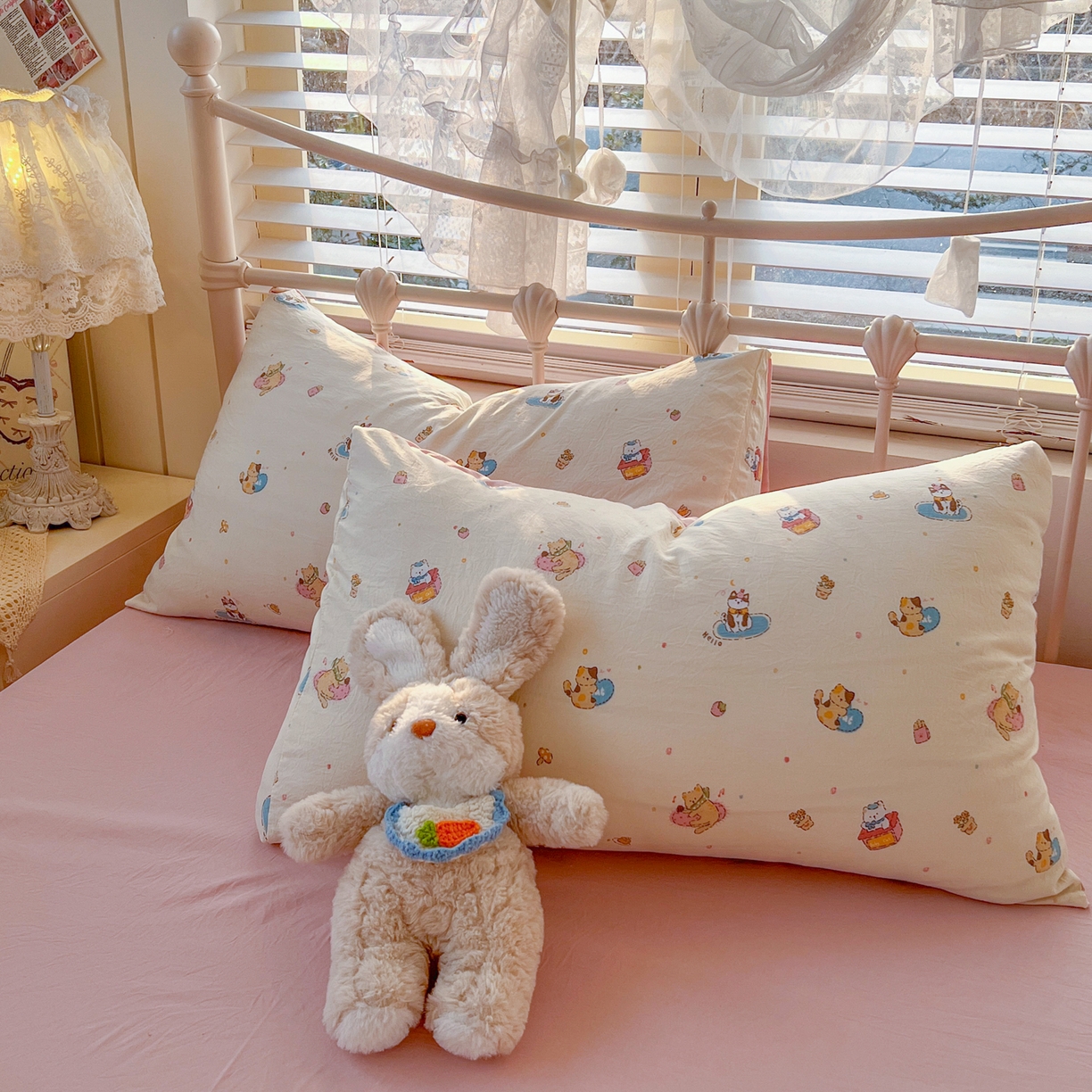 91家纺网 家纺一手货源 找家纺 瑞钰 2026新款A类古法水洗仿棉云感纱四件套 狂欢part