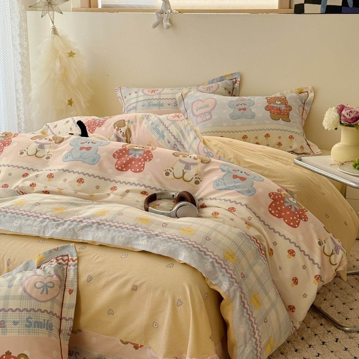 91家纺网 家纺一手货源 找家纺 于果 2026款全棉纯棉13370四件套-第一批 围巾季节