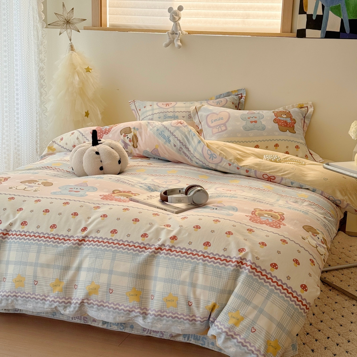 91家纺网 家纺一手货源 找家纺 于果 2026款全棉纯棉13370四件套-第一批 围巾季节