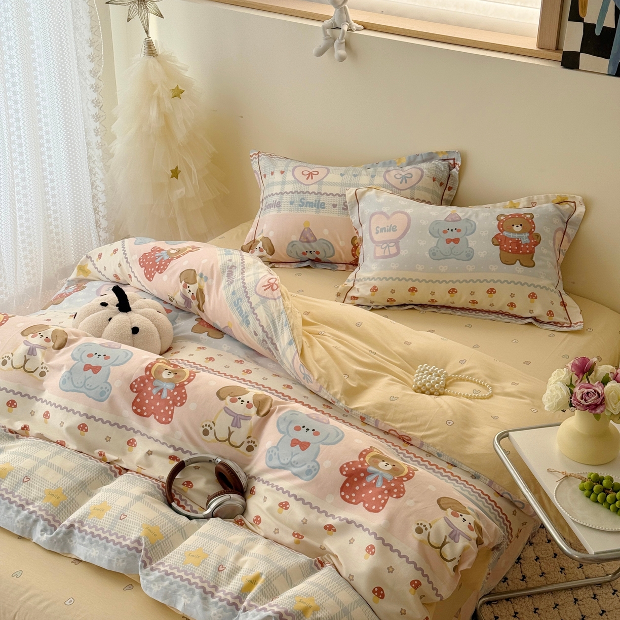 91家纺网 家纺一手货源 找家纺 于果 2026款全棉纯棉13370四件套-第一批 围巾季节