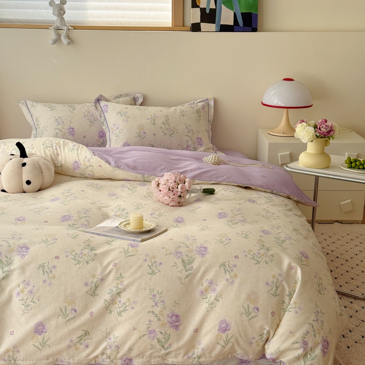 91家纺网 家纺一手货源 找家纺 于果 2026款全棉纯棉13370四件套-第一批 芜晴花