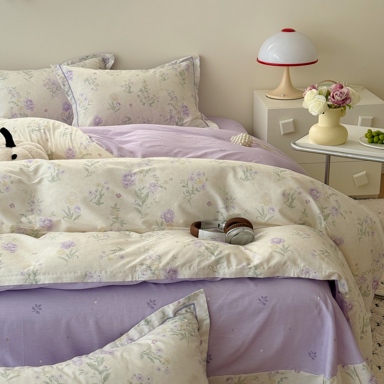 91家纺网 家纺一手货源 找家纺 于果 2026款全棉纯棉13370四件套-第一批 芜晴花