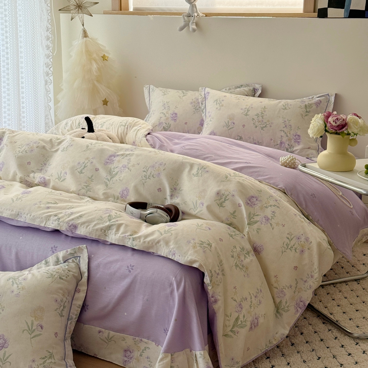 91家纺网 家纺一手货源 找家纺 于果 2026款全棉纯棉13370四件套-第一批 芜晴花