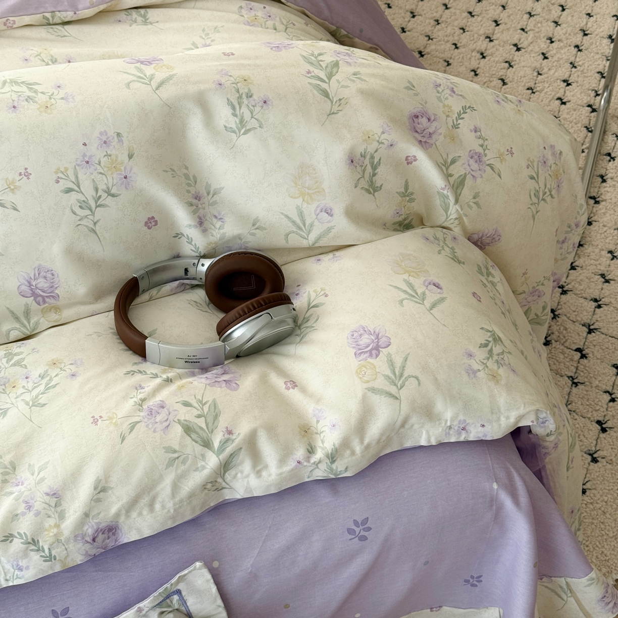 91家纺网 家纺一手货源 找家纺 于果 2026款全棉纯棉13370四件套-第一批 芜晴花