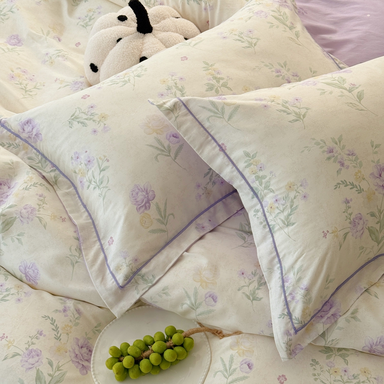 91家纺网 家纺一手货源 找家纺 于果 2026款全棉纯棉13370四件套-第一批 芜晴花