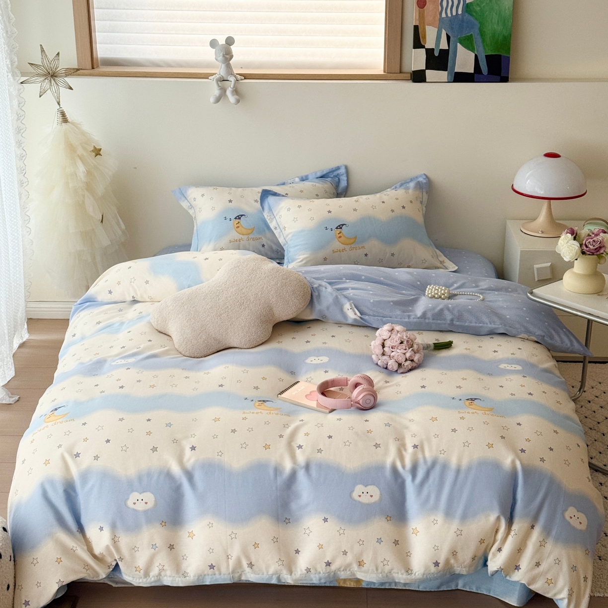 于果 2026款全棉纯棉13370四件套-第一批 星辰入梦