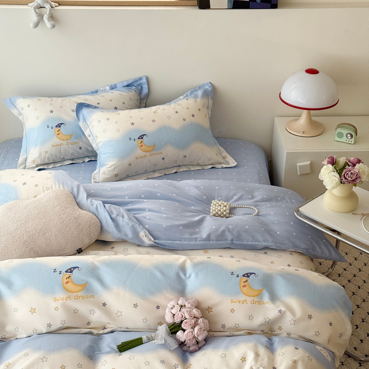 91家纺网 家纺一手货源 找家纺 于果 2026款全棉纯棉13370四件套-第一批 星辰入梦