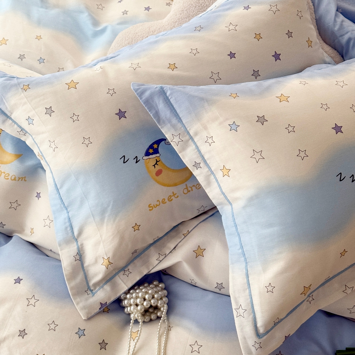 91家纺网 家纺一手货源 找家纺 于果 2026款全棉纯棉13370四件套-第一批 星辰入梦