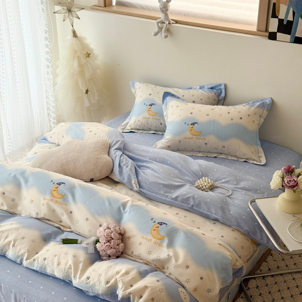 91家纺网 家纺一手货源 找家纺 于果 2026款全棉纯棉13370四件套-第一批 星辰入梦