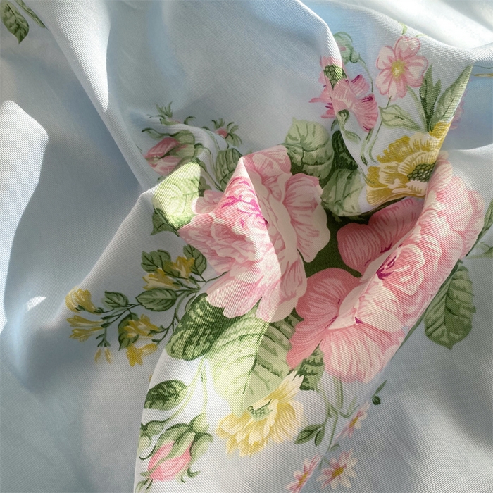 91家纺网 家纺一手货源 找家纺 （总）乐逸家纺 2025新款100%纯棉全棉印花 法式风情蕾丝花边床盖款