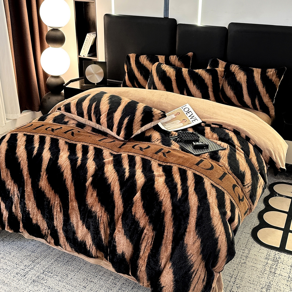 91家纺网 家纺一手货源 找家纺 （总）栩裕纺织 2026新款高克重兔毛四件套-美拉德系列（提供买家秀）