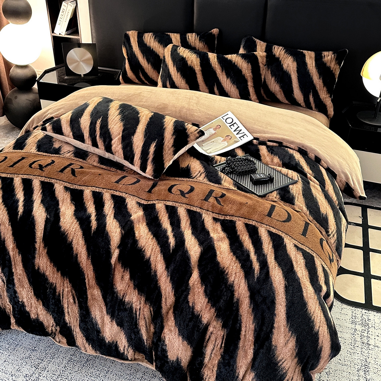 91家纺网 家纺一手货源 找家纺 （总）栩裕纺织 2026新款高克重兔毛四件套-美拉德系列（提供买家秀）