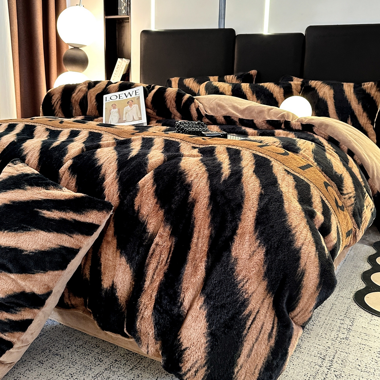 91家纺网 家纺一手货源 找家纺 （总）栩裕纺织 2026新款高克重兔毛四件套-美拉德系列（提供买家秀）