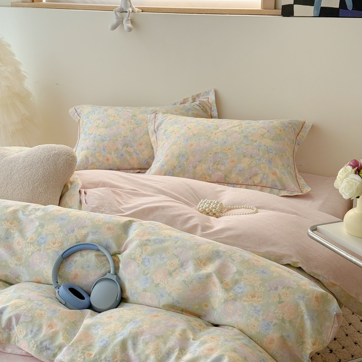 91家纺网 家纺一手货源 找家纺 于果 2026款全棉纯棉13370四件套-第一批 栀子花语