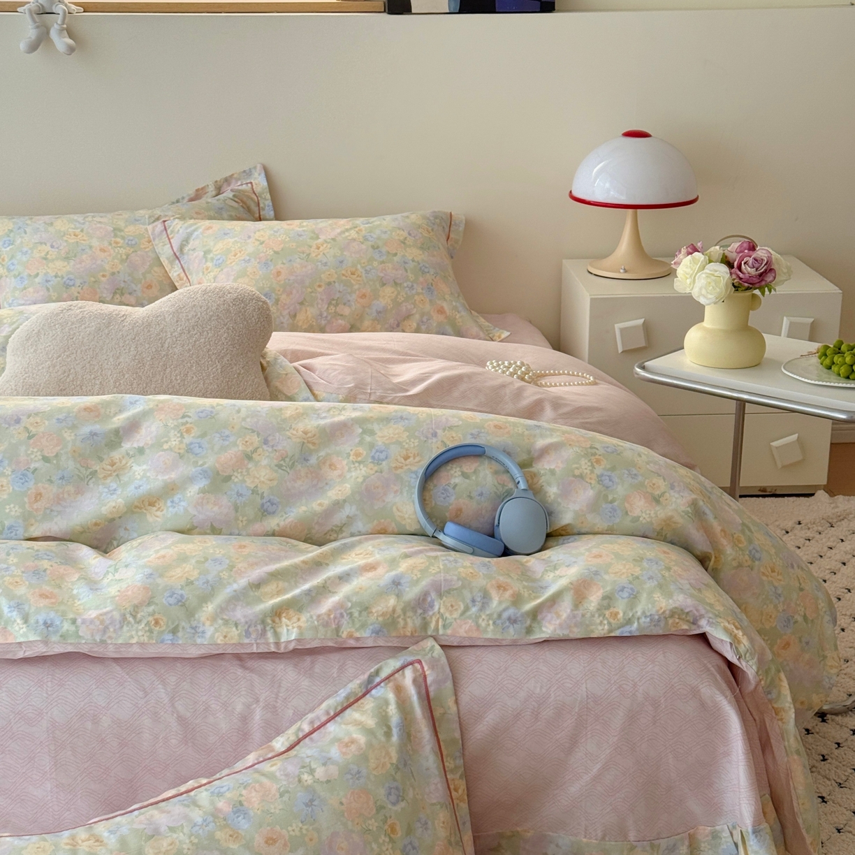 91家纺网 家纺一手货源 找家纺 于果 2026款全棉纯棉13370四件套-第一批 栀子花语