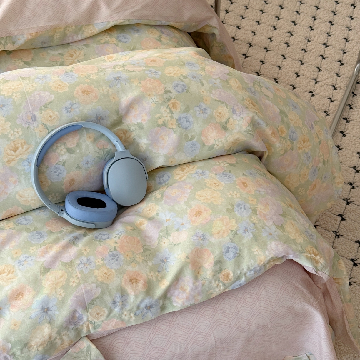 91家纺网 家纺一手货源 找家纺 于果 2026款全棉纯棉13370四件套-第一批 栀子花语