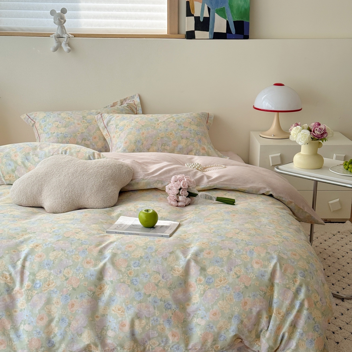 91家纺网 家纺一手货源 找家纺 于果 2026款全棉纯棉13370四件套-第一批 栀子花语