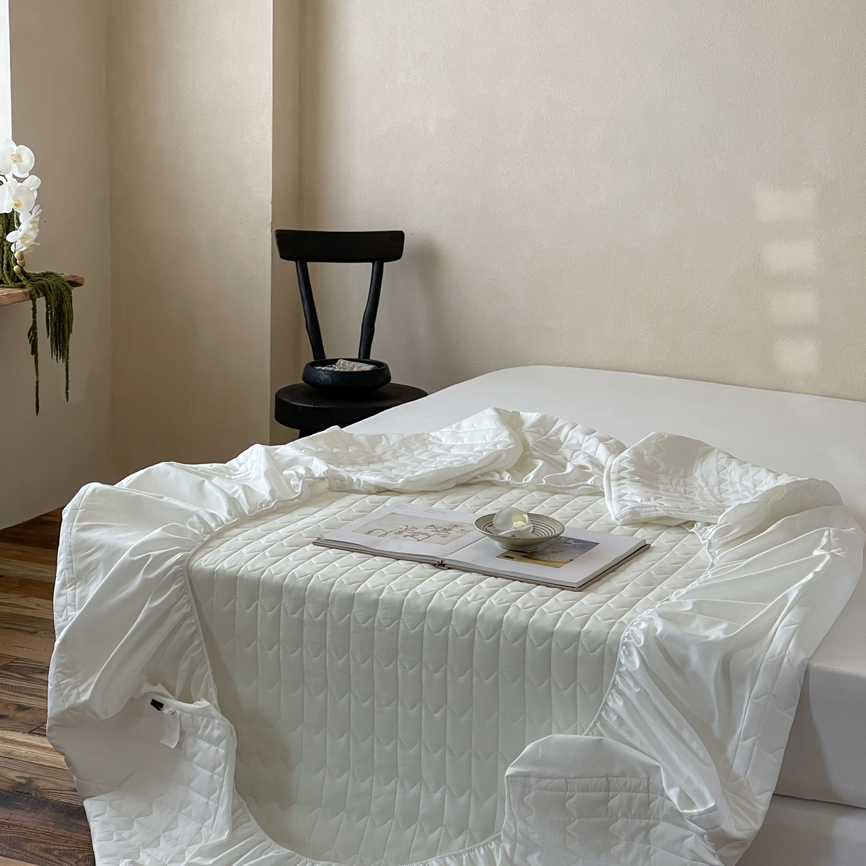 91家纺网 家纺一手货源 找家纺 （总）三味舒屋 2025新款简约全棉纯棉夹棉床笠单床笠床笠单件-珍妮系列（严控券后控价：券后128/148/158元）