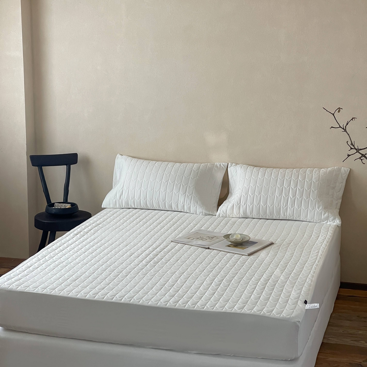 91家纺网 家纺一手货源 找家纺 （总）三味舒屋 2025新款简约全棉纯棉夹棉床笠单床笠床笠单件-珍妮系列（严控券后控价：券后128/148/158元）