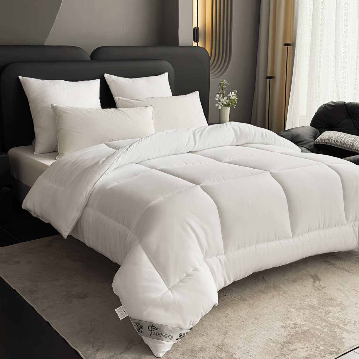 91家纺网 家纺一手货源 找家纺 （总）锦兴酒店布草 2025新款亲肤羽丝棉磨毛被芯被子被芯