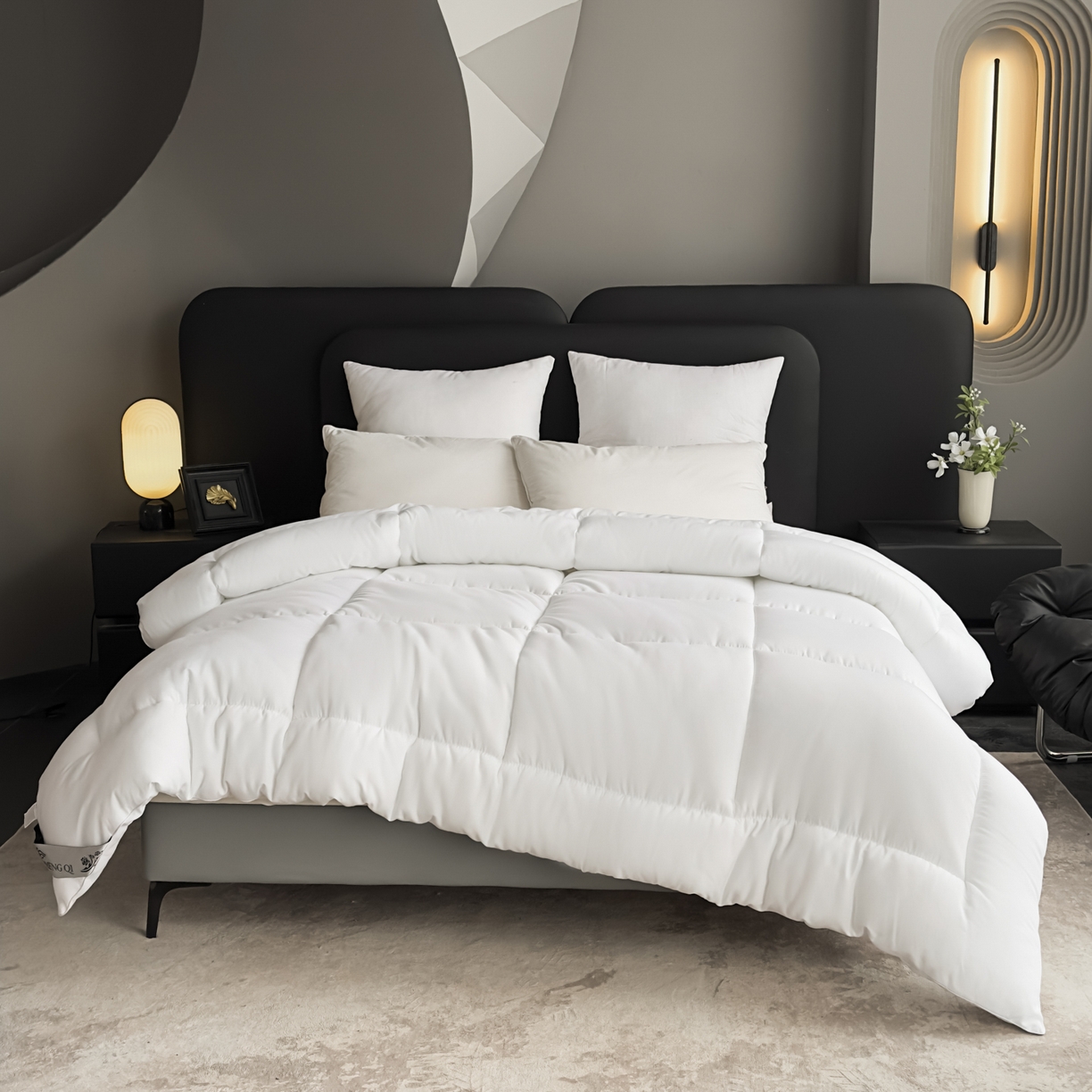 91家纺网 家纺一手货源 找家纺 （总）锦兴酒店布草 2025新款亲肤羽丝棉磨毛被芯被子被芯