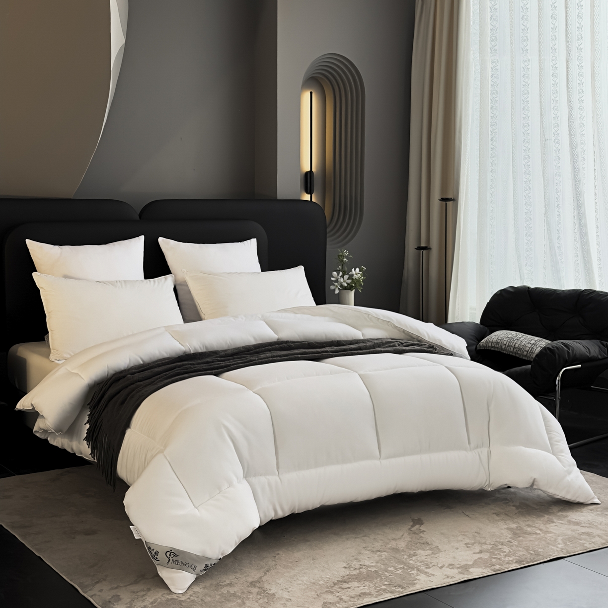 91家纺网 家纺一手货源 找家纺 （总）锦兴酒店布草 2025新款亲肤羽丝棉磨毛被芯被子被芯