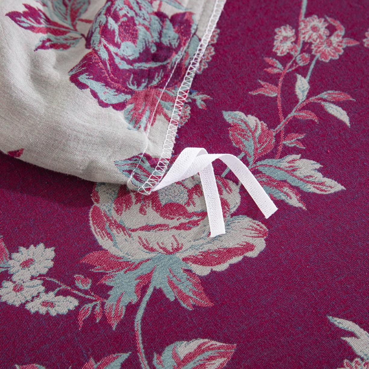 91家纺网 家纺一手货源 找家纺 （总）仰望棉麻双层纱供应链 2026新款浓清爱意全棉纯棉色织提花纽扣款四件套