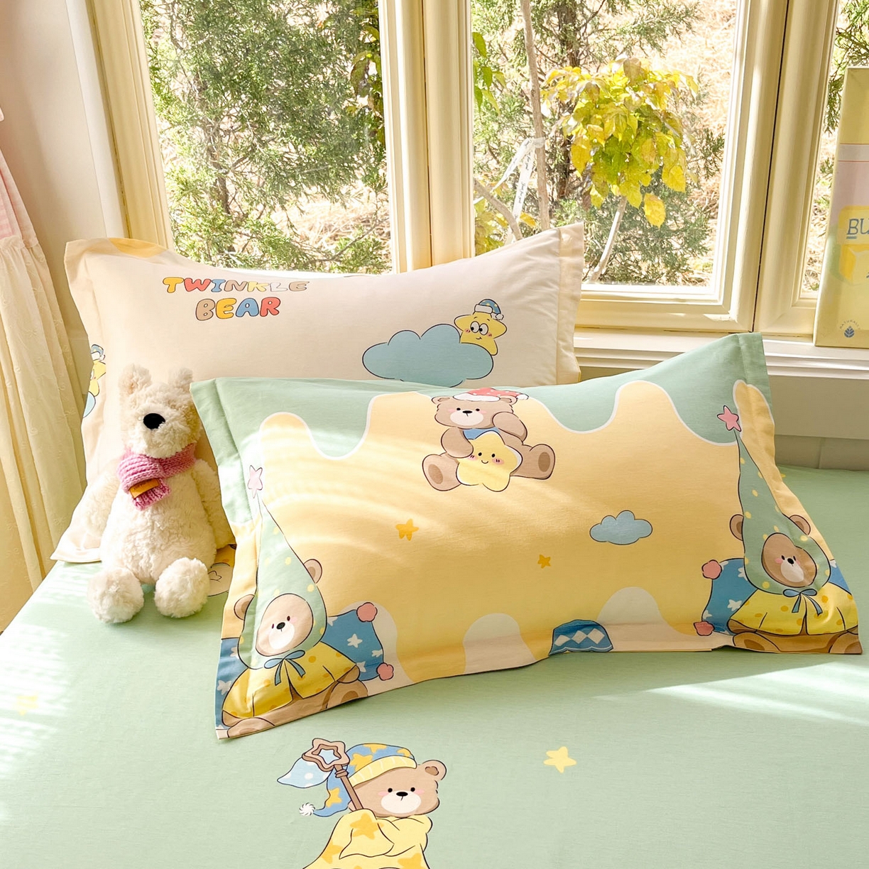 （总）莱通家纺 2026春夏新款全棉12868印花四件套单品系列-单枕套