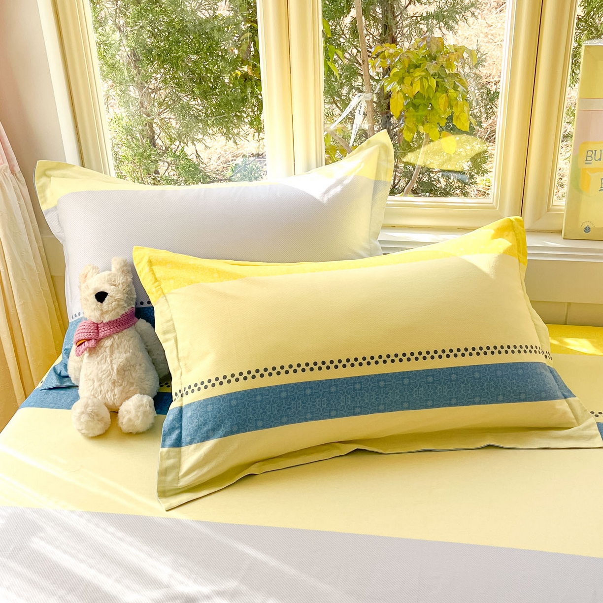 91家纺网 家纺一手货源 找家纺 （总）莱通家纺 2026春夏新款全棉12868印花四件套单品系列-单枕套