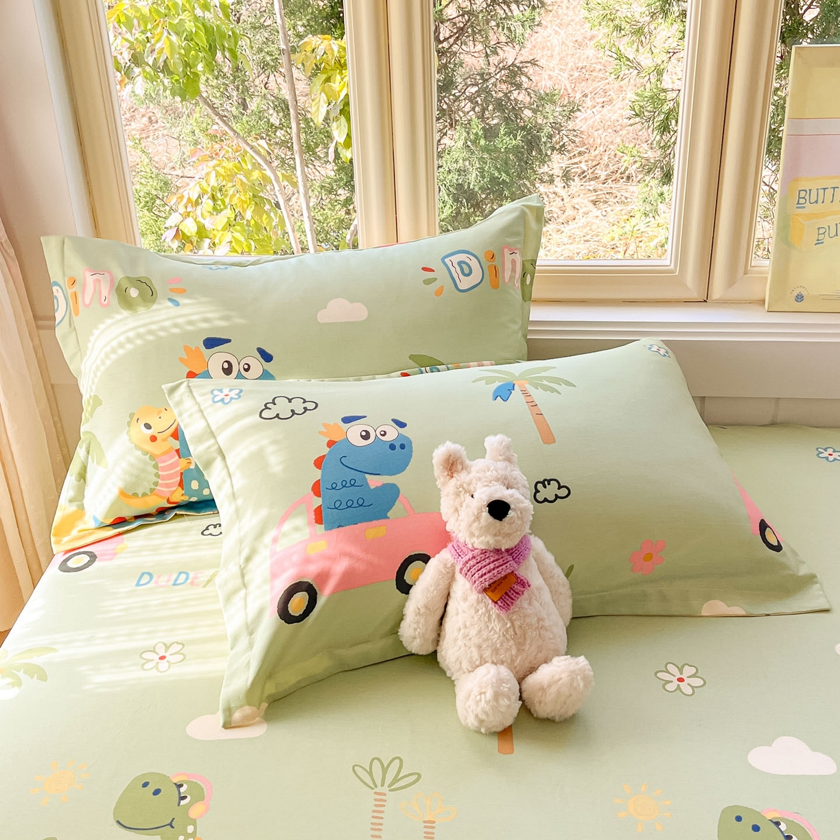 91家纺网 家纺一手货源 找家纺 （总）莱通家纺 2026春夏新款全棉12868印花四件套单品系列-单枕套