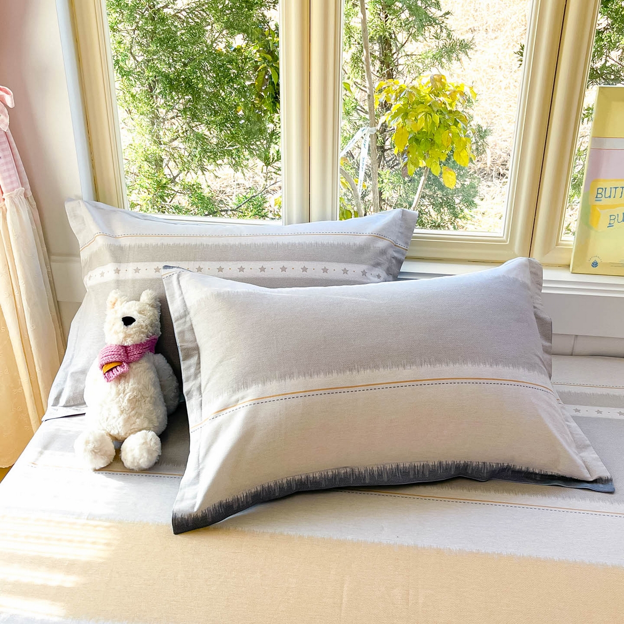 莱通家纺 2026春夏新款全棉12868印花四件套单品系列-单枕套 星辰大海