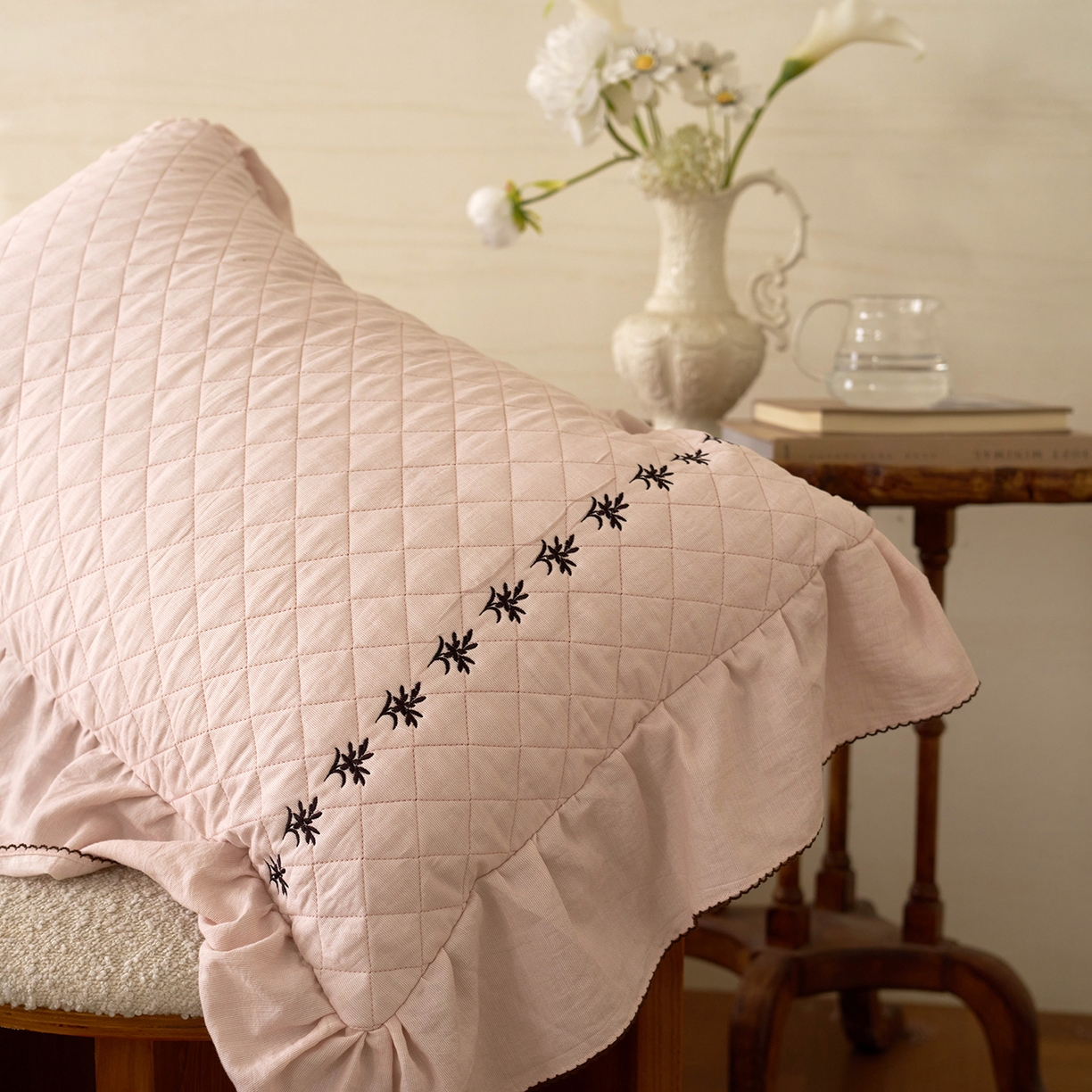 91家纺网 家纺一手货源 找家纺 （总）上喜 2026新款艾草棉床盖多功能夏被