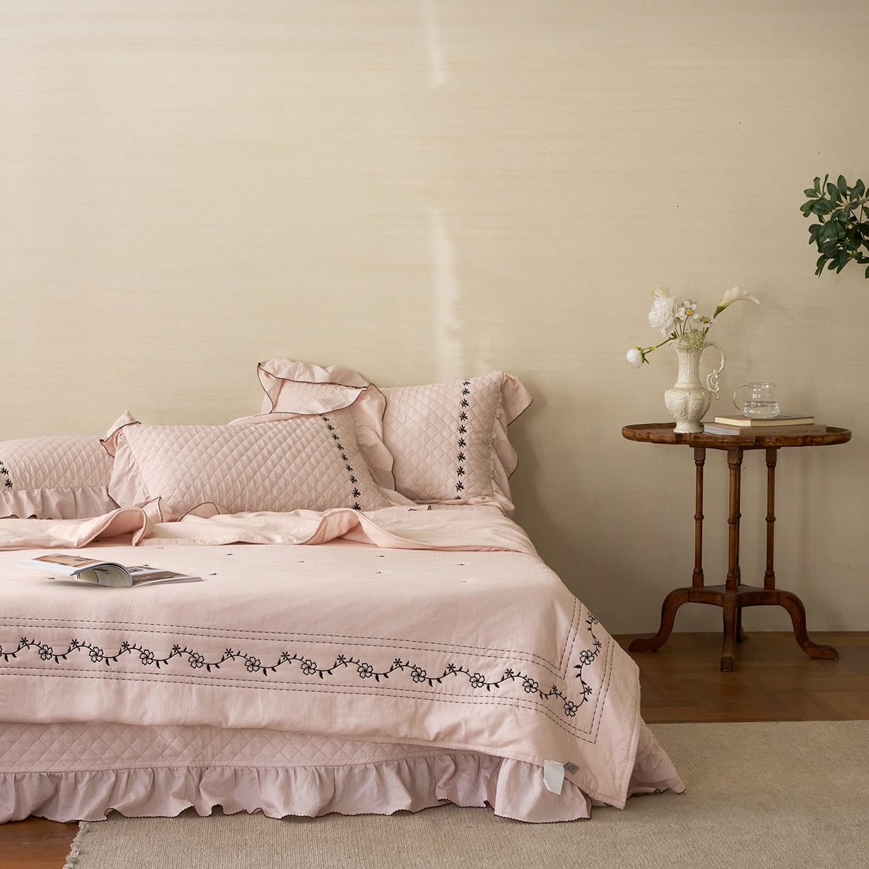 91家纺网 家纺一手货源 找家纺 （总）上喜 2026新款艾草棉床盖多功能夏被