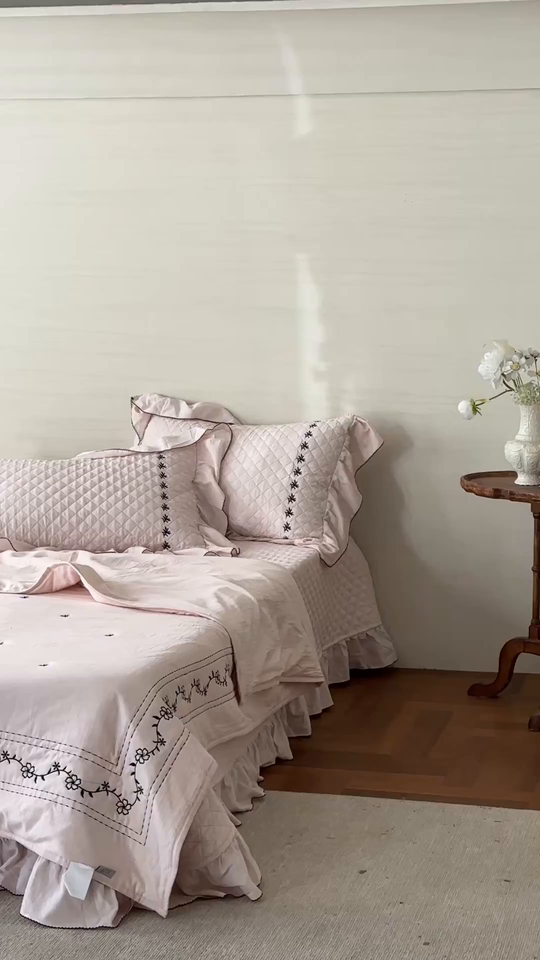 91家纺网 家纺一手货源 找家纺 上喜 2026新款艾草棉床盖多功能夏被 粉