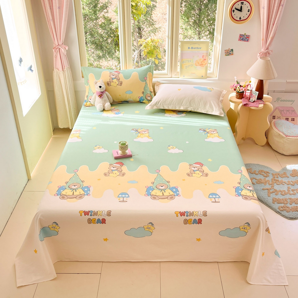 91家纺网 家纺一手货源 找家纺 （总）莱通家纺 2026春夏新款全棉12868印花四件套单品系列-单床单