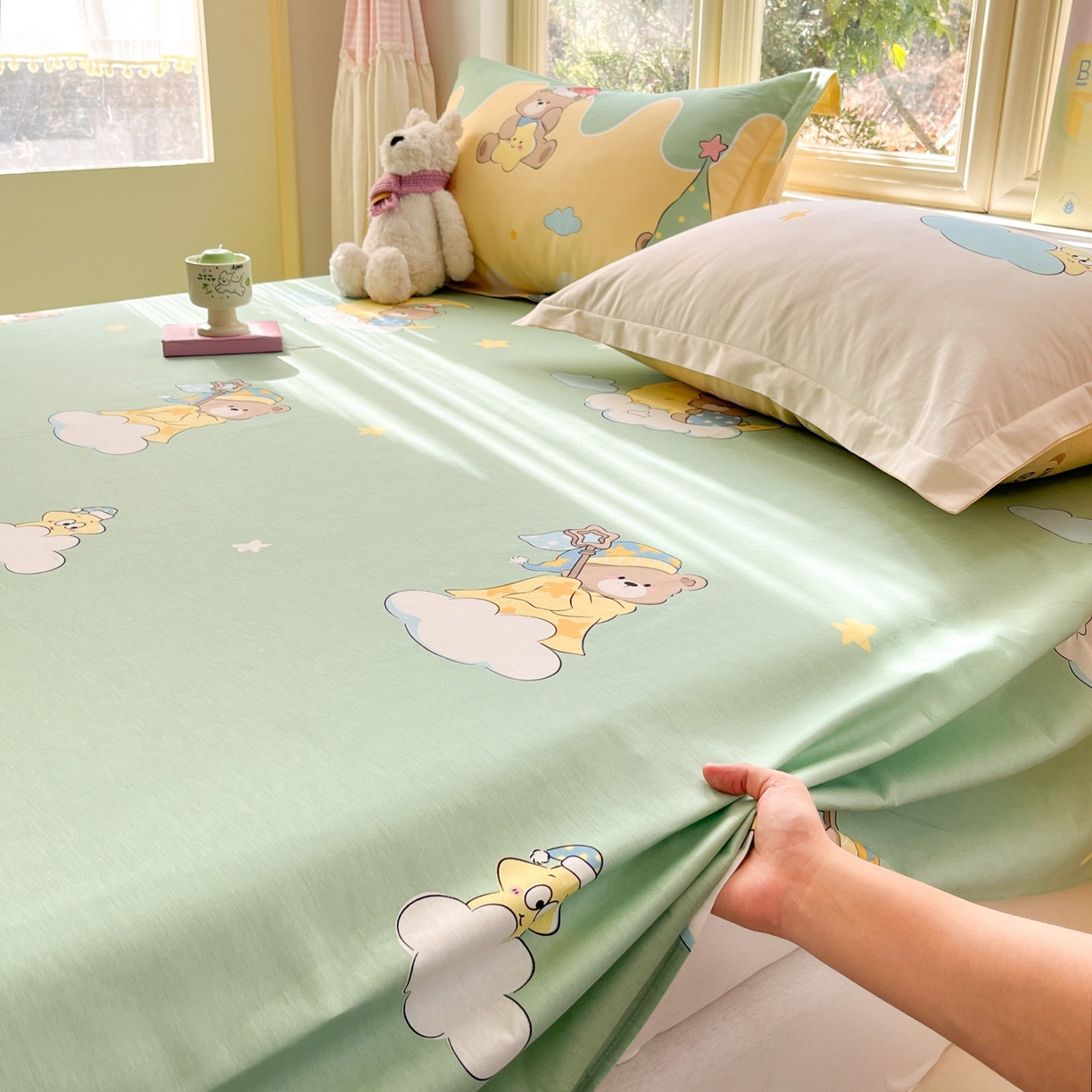 91家纺网 家纺一手货源 找家纺 （总）莱通家纺 2026春夏新款全棉12868印花四件套单品系列-单床单