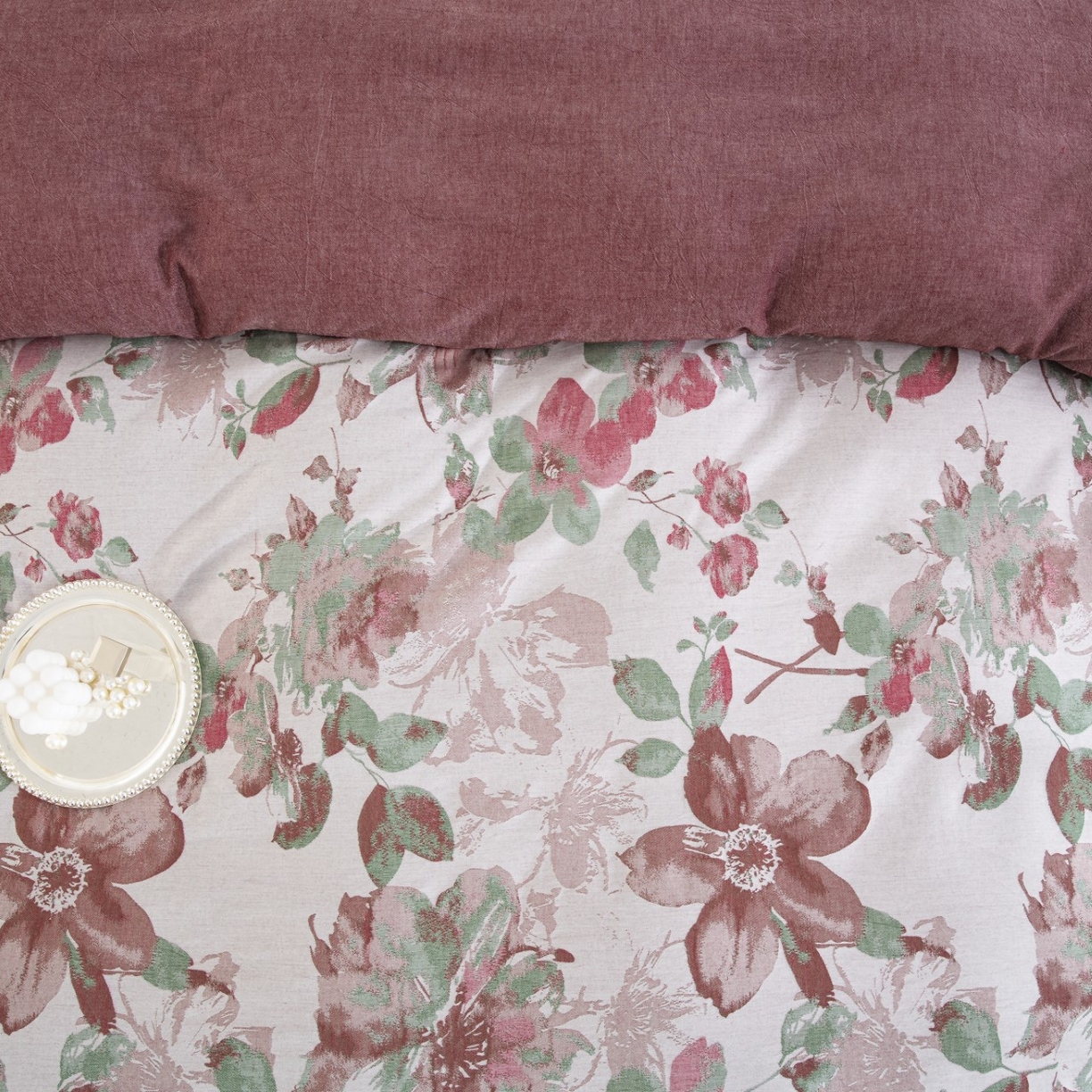 91家纺网 家纺一手货源 找家纺 （总）仰望棉麻双层纱供应链 2026新款念奴娇全棉纯棉色织提花纽扣款四件套