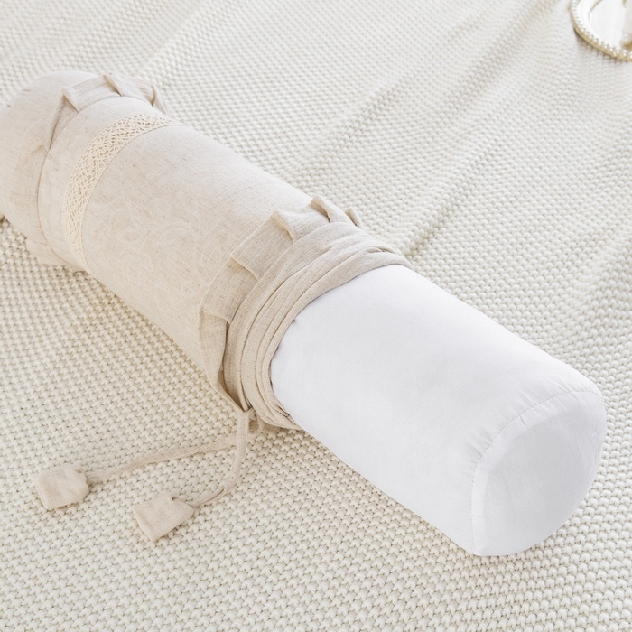 91家纺网 家纺一手货源 找家纺 （总）仰望棉麻双层纱供应链 2026新款棉麻法式圆柱抱枕