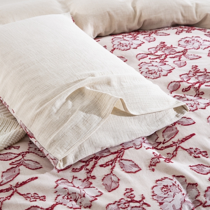 91家纺网 家纺一手货源 找家纺 （总）仰望棉麻双层纱供应链 2026新款梦华录棉麻剪花高奢款四件套