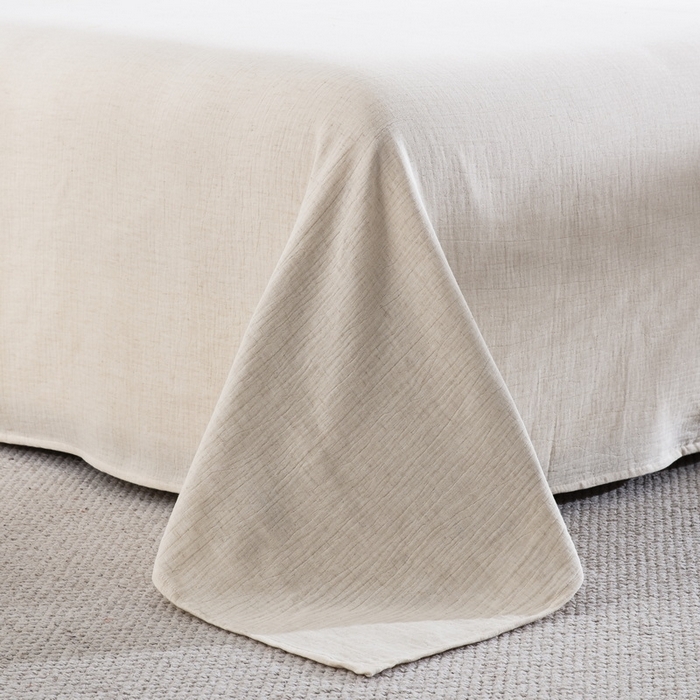 91家纺网 家纺一手货源 找家纺 仰望棉麻双层纱供应链 2026新款梦华录棉麻剪花高奢款四件套 梦华录-红