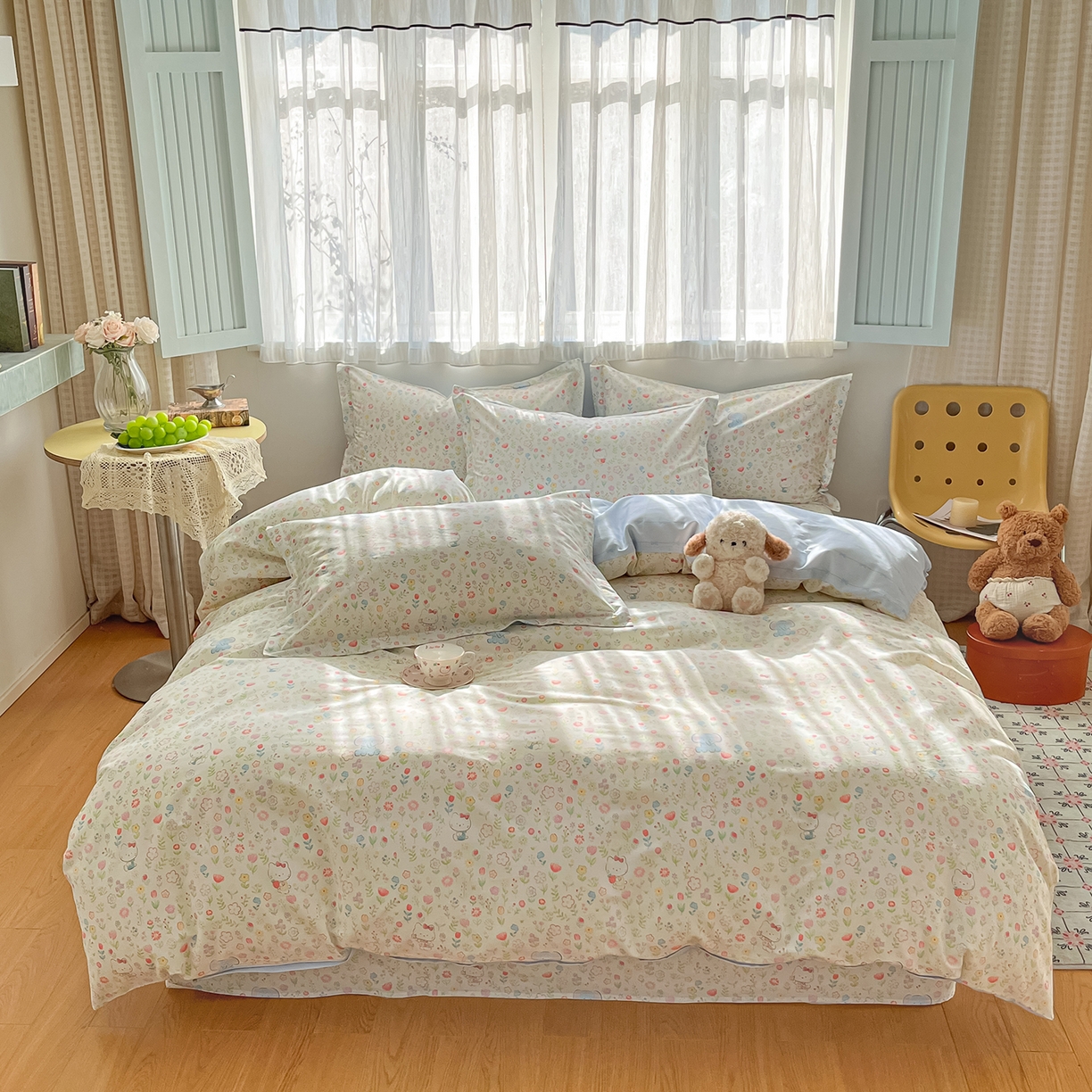 91家纺网 家纺一手货源 找家纺 （总）花梦欣 2026新款全棉纯棉印花单品系列花卉款单被套被套单品单被套