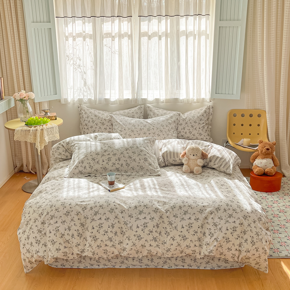 91家纺网 家纺一手货源 找家纺 （总）花梦欣 2026新款全棉纯棉印花单品系列花卉款单被套被套单品单被套