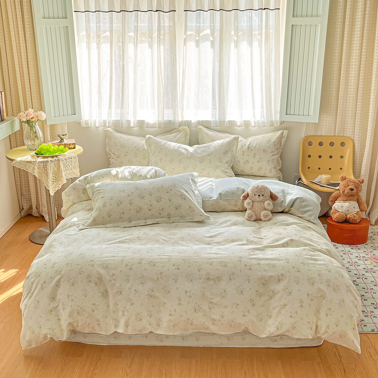 91家纺网 家纺一手货源 找家纺 （总）花梦欣 2026新款全棉纯棉印花单品系列花卉款单被套被套单品单被套